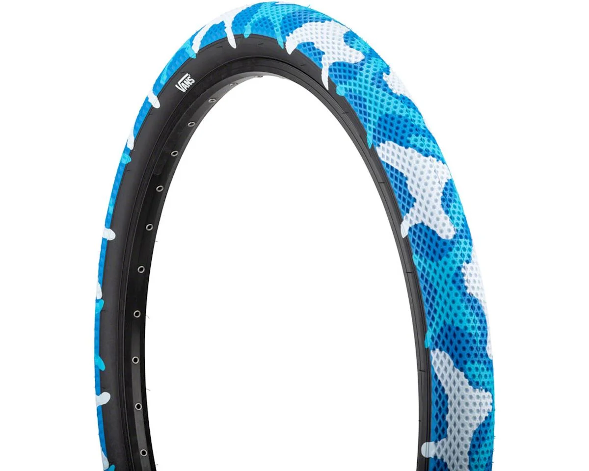 Cult Vans Tire (Blue Camo/Black) (Wire) (14") (2.2") (254 ISO)